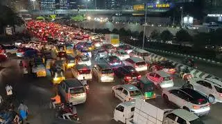Hyderabad City Traffic at Night | Anup Archives | Free HD Video - No Copyright
