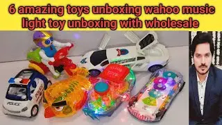 6 amazing toys music light toy unboxing angry birds vs police vs ship vs motor cycle unboxing price