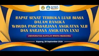 Wisuda Pascasarjana Angkatan XLII Dan Sarjana Angkatan LXXI  -  Sesi I