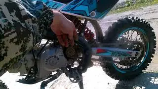 Цепь и звезды Питбайка Regulmoto SEVEN MEDALIST Смотрите и следите!