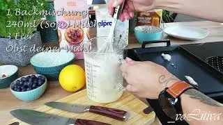 Gesund backen ohne Weizen Pancake * einfaches backen * glutenfrei * laktosefrei * Bioqualit&auml;t *