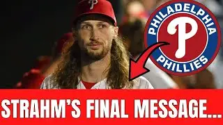 ⚾EMOTIONAL GOODBYE... Matt Strahm's Letter That Broke Fans' Hearts! Phillies News