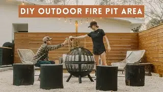 Building Our Backyard Fire Pit Area&hellip; Again | We changed our minds!