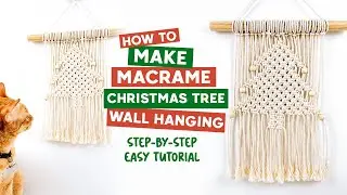 HOW TO MAKE MACRAME CHRISTMAS TREE WALL HANGING