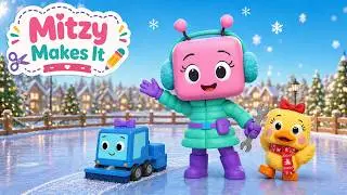 Mitzy Makes It | Christmas Ice Rink Adventure 🎄❄️ Winter STEM Fun for Kids (Full Episode)