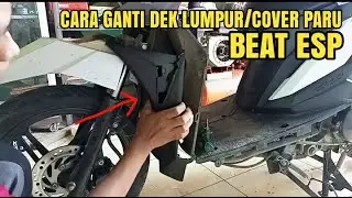 cara ganti cover paru penahan lumpur BEAT ESP #tutorial #honda