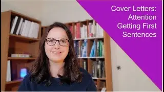 Cover Letter - Attention Getting First Sentences