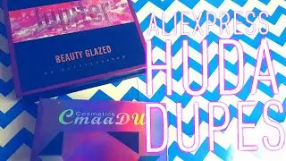 Aliexpress Huda Amethyst Obsessions dupe comparison | 2 minute swatches review