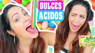 Probando Dulces Muy Ácidos! Reto 😅 LUNES DE TAG! Sandra Cires Art