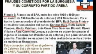 28 fraudes de corrupcion de LOS GOBIERNOS DE ARENA