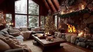 Serene Christmas Snow And Cozy Fire Sounds Help Stress Melt Away Bringing Seasonal Gentle Calm