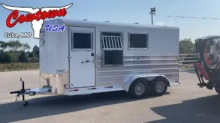 2025 Bar-M 3-Horse Bumper Pull Trailer by Merhow