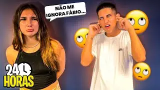 24 HORAS IGNORANDO MINHA NAMORADA (ela chorou)🤣🤣