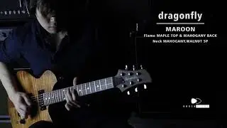 【Brush eight】dragonfly MAROON FT 648 Flame Maple top 