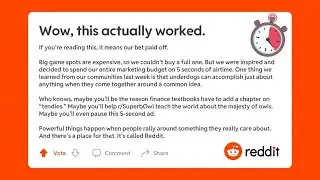 Reddit Super Bowl Commercial (& Shortest Superbowl Ads)