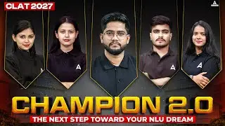 🚀 CLAT 2027 Champion 2.0 | The Ultimate Step Towards Your NLU Dream | Preparation Ka Next Level! 🔥
