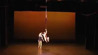 Lauren Seuch - Aerial Sling - Air Temple Arts' Reverie in Black and White