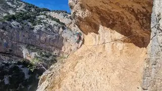 Ferrata Di Badde Pentumas, Gorropu mountains in Sardinia #adventure #viaferrata #climbing #sardinia