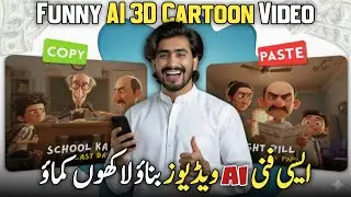 How to Create DESI Comedy AI Channel | Funny AI 3D Cartoon Video Kaise Banaye | Full Mobile Tutorial