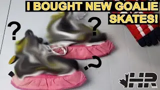 I bought new hockey goalie skates!