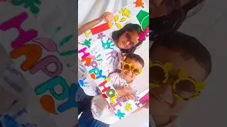 Holi selfie frame #diy #forkids #holi #holispecial #colors  #viralshort #shorts #trendingshorts #new