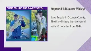 Record breaking Walleye caught in South Carolina