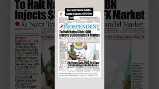 To Halt Naira Slide, CBN Injects $500m Into FX Market