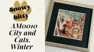 RIOLIS diamond mosaic kit review. City and Cats series