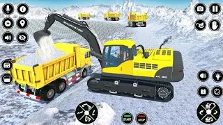 Heavy Excavator Rescue Tourist Vehicles in Snow 3D - Android Gameplay