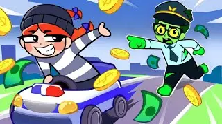 The Sneaky Thief Story! 🧟&zwj;♂️👮 Zombie Police in Action | Funny Kids Cartoon