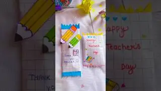 DIY Chocolate 🍫 For Teachers dayI #chocolate #shorts  #satisfying  #chocolate