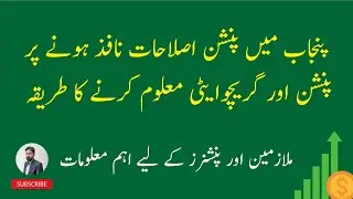 Calculation of Pension in Punjab After 2nd December 2024