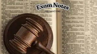 Delhi University LLB semester exams (notes making).