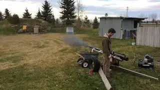 Propane Tennis Ball Cannon Test
