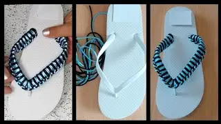 Come modificare delle infradito/ creative recycling/recyclo creativo