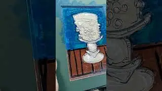 I painted Anchor Hocking milk glass