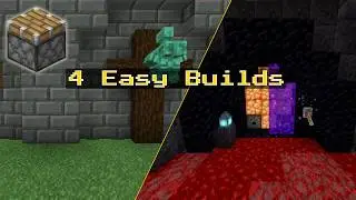 4 MUST-TRY Redstone Builds in Minecraft Bedrock &ndash; Hidden Passage, Auto Portal & More!