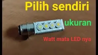 Membuat Lampu Sepeda Motor. LED_Pendingin Tebal
