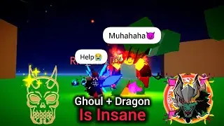Ghoul + Dragon No Cooldown Is BROKEN In Blox Fruits 🔥 (Mobile PvP)
