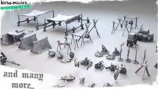 Keta-Minies Kickstarter - Printable Terrain & Scenery 3D STLs for your Tabletop boardgames