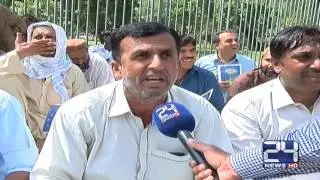 24 Report: Teachers protest in front of Sindh Secretariat