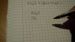 Addizione con i numeri decimali (tre addendi)