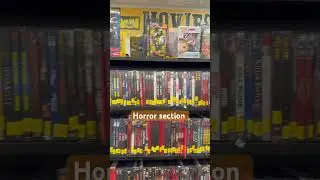 Horror section walk around ￼#iceninekills #horrorlover #halloweenseason #summertime #horrornerd