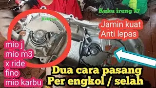 Dua cara pasang per engkol / slah fino  beda dgn mio karbu