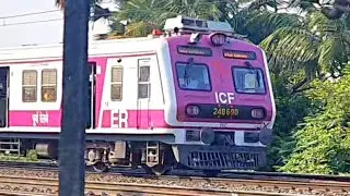 Pinky local Train Entry With Teriffic Hongking [ Amazing Train Horn Sound ] .