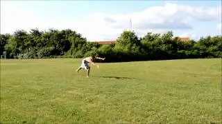 double backflip on grass landed