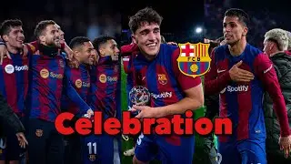 FC Barcelona Team Celebration After 3-1 Win Over Napoli | Champions League | Cubars&iacute;, Ferm&iacute;n