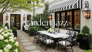 COZY OUTDOOR CAFE JAZZ | SLOW COFFEE STREET VIBES ☕🚶 | BACKGROUND