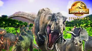 ALL DINOSAUR RELEASED  PART 2 - Jurassic World Evolution 2 #part2 #alldinosaurs #dinosaurs