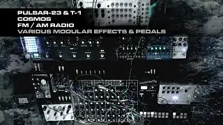 Pulsar-23, FM/AM Radio, Cosmos and various modular effects and pedals...
